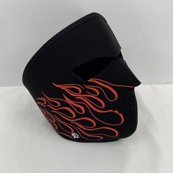 ZANheadgear Flame Neoprene Full Face Mask Black One Size - Picture 3 of 8
